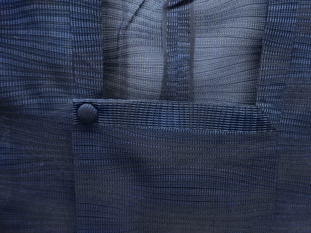   紗 変わり横段織出し道行コート